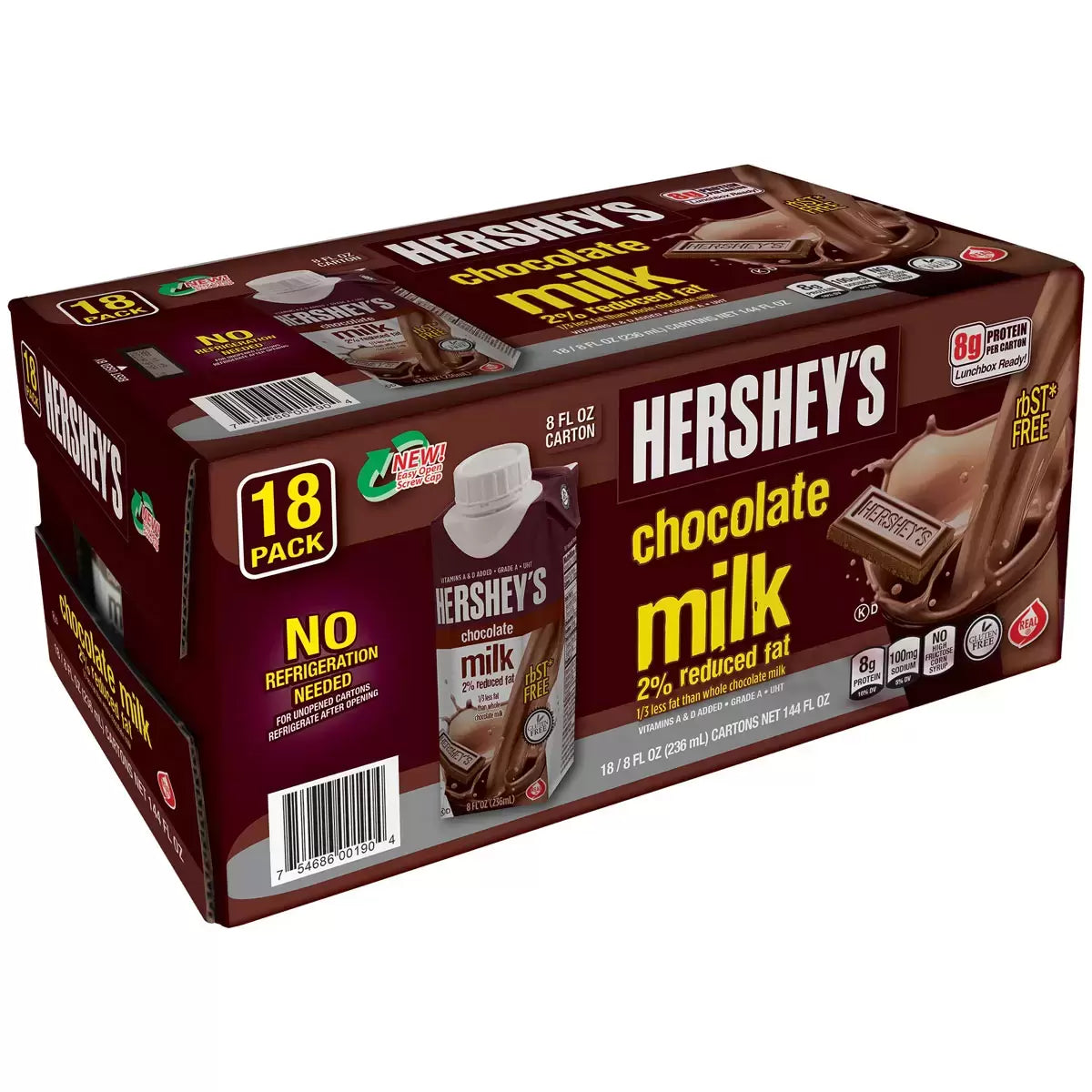 Hershey's Chocolate Milk Drink, 18 x 236ml