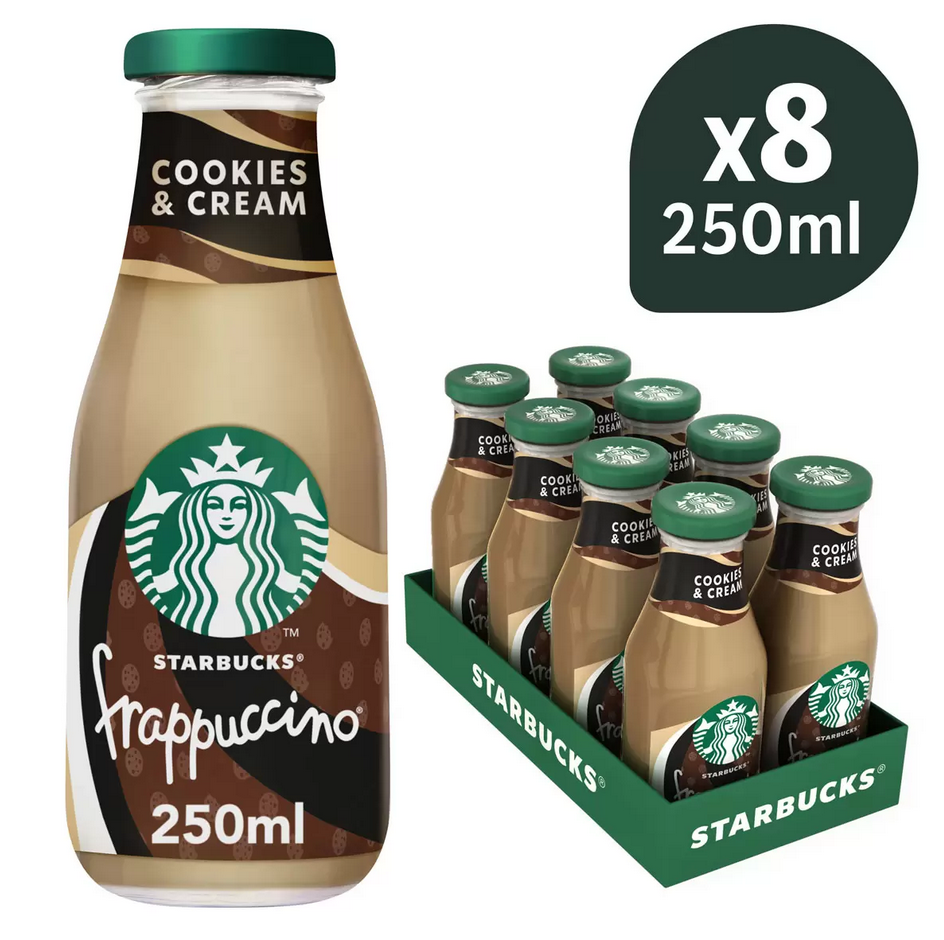 Starbucks Frappuccino Cookies and Cream, 8 x 250ml