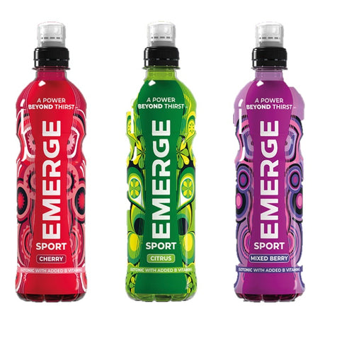 Emerge Isotonic Mix Verity Sport Energy Drinks Pack of 4 x 3 x 500ml