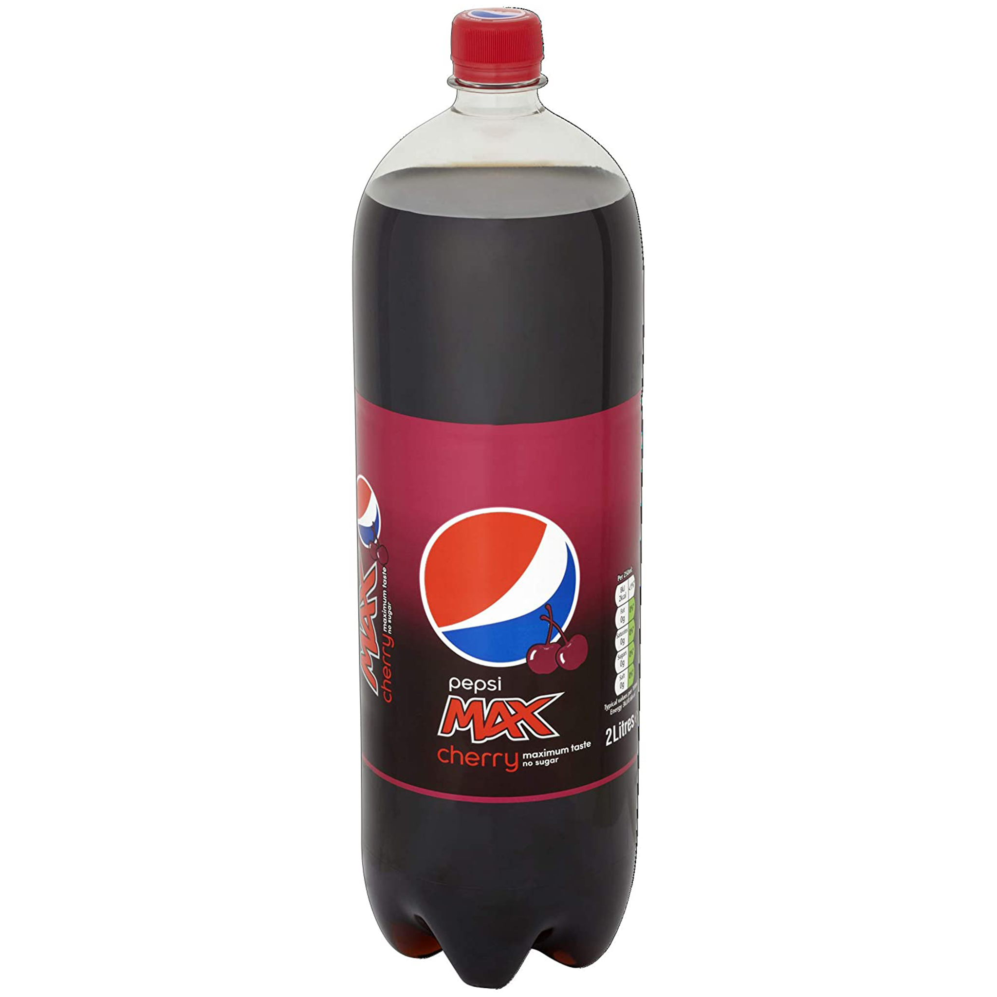 Pepsi Max Cherry No Sugar Cola 2L Pack of 6